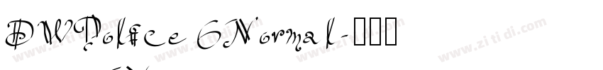 DWPolice Normal字体转换